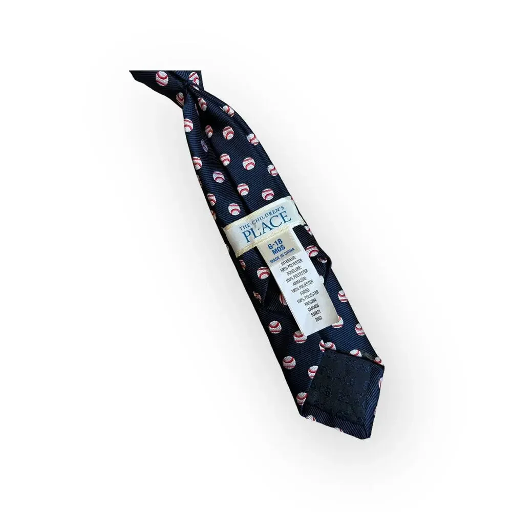 Baseball Baby Toddler Boys Tie